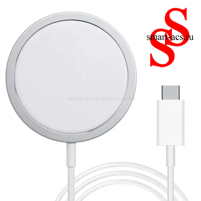 Магнитное беспроводное зарядное устройство Magnetic Charger 15W, USB-C